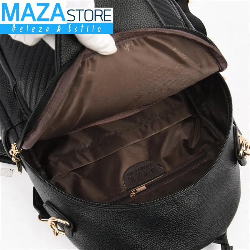 BM1006 LUXUOSA E ESPAÇOSA BOLSA/MOCHILA FEMININA